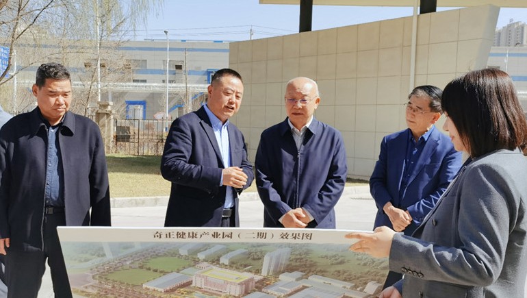 甘肃省政协副主席郭天康一行莅临菠菜担保网康健考察调研